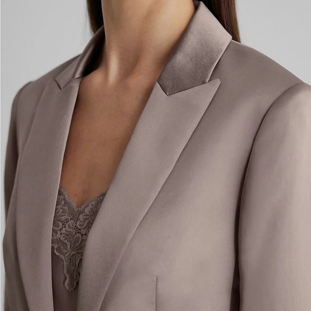 Express Satin Gray Blazer - Picture 4 of 8